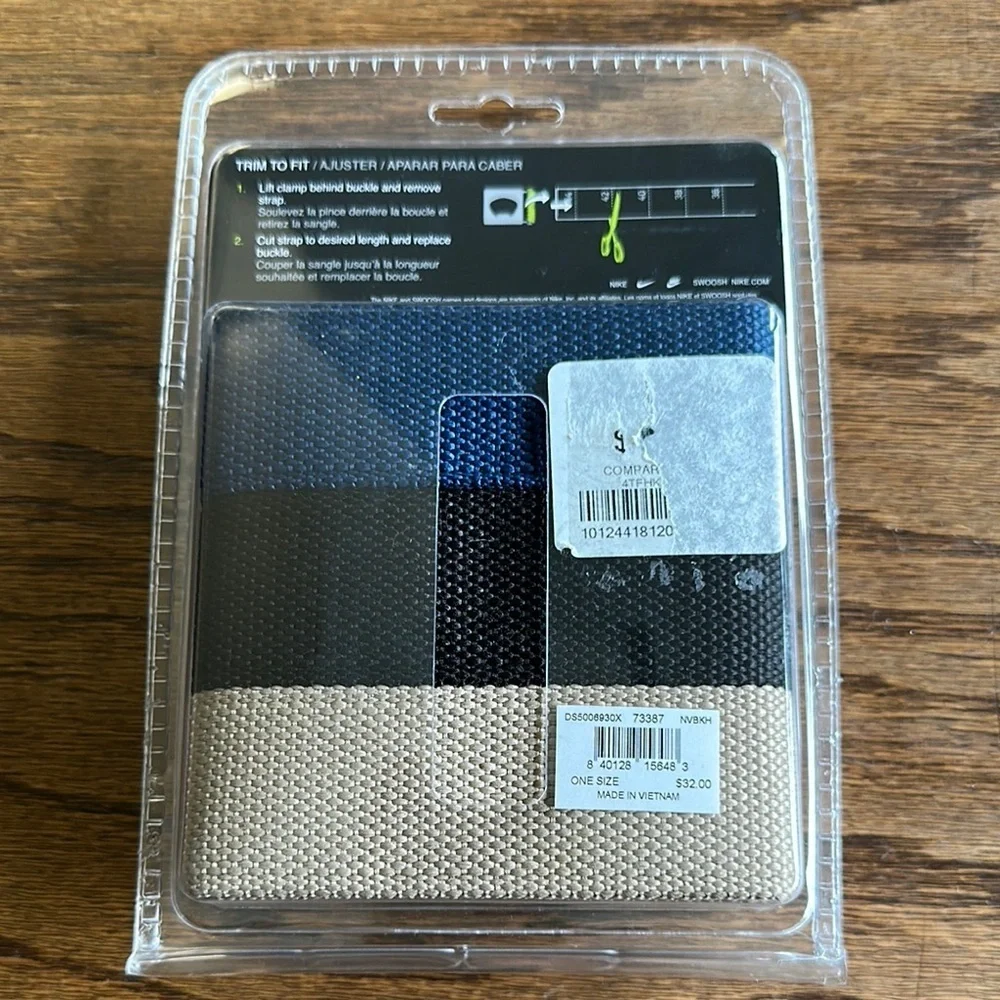 Nike 3-in-1 Web Pack Belts - Blue, Black, and Beige